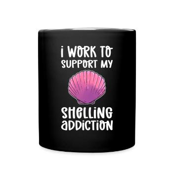 I work to combat my firefighting - Full Colour Mug - black - Front