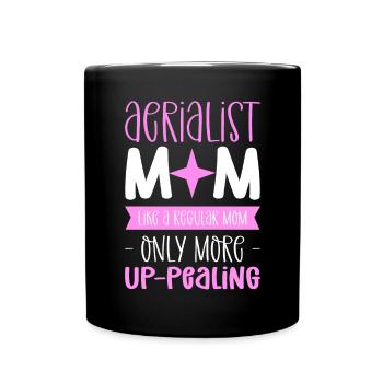 Mère aérienne. Comme une mère normale - Mug uni - noir - Devant