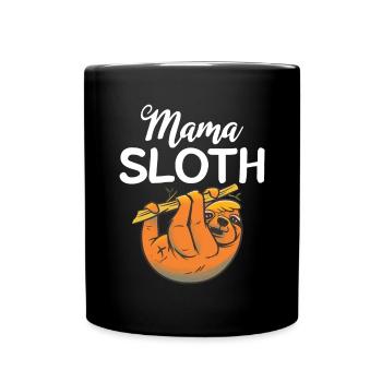 Faultier Liebhaber Faultier Geschenk - Tasse einfarbig - Schwarz - Vorne