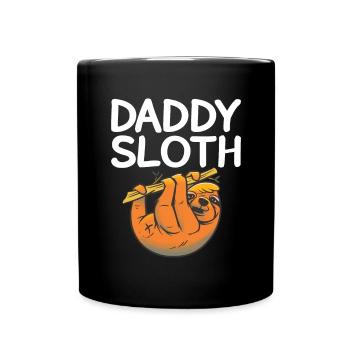 Faultier Liebhaber Faultier Geschenk - Tasse einfarbig - Schwarz - Vorne