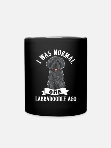 Labradoodle Hund - Tasse einfarbig - Schwarz