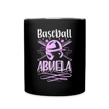 Baseball Abuela Shirt Gift Grandma Grandma - Full Colour Mug - black - Front