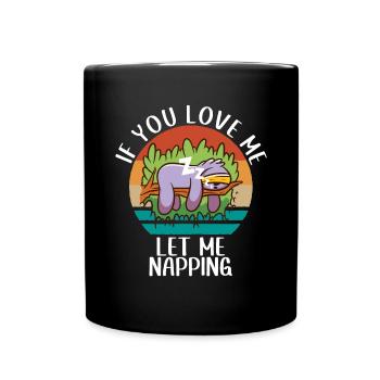 Sloth Lover Sloth Gift - Full Colour Mug - black - Front