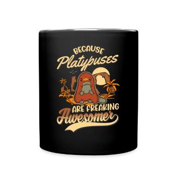 Platypus Gift Platypus - Full Colour Mug - black - Front