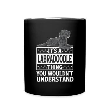 Labradoodle Chien - Mug uni - noir - Devant
