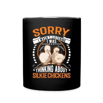 Silk Chicken Cadeau Silkie Chicken Silkie Chicken - Mug uni - noir - Devant