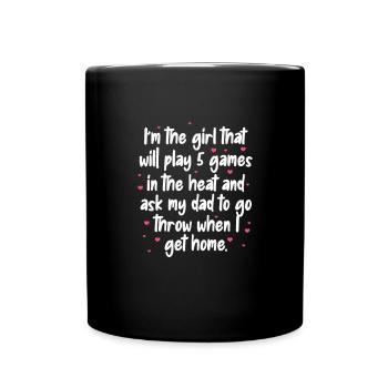 Joueur de softball Baseball Sport Pitcher Cadeau - Mug uni - noir - Devant