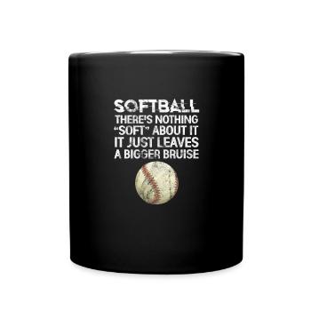 Softball - Mug uni - noir - Devant