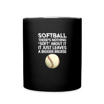 Softball Spieler Baseball Sport Pitcher Geschenk - Tasse einfarbig - Schwarz - Vorne
