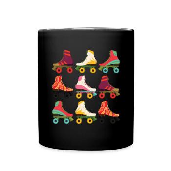Roller skates - Full Colour Mug - black - Front