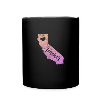 California USA Holidays America Cadeau - Mug uni - noir - Devant