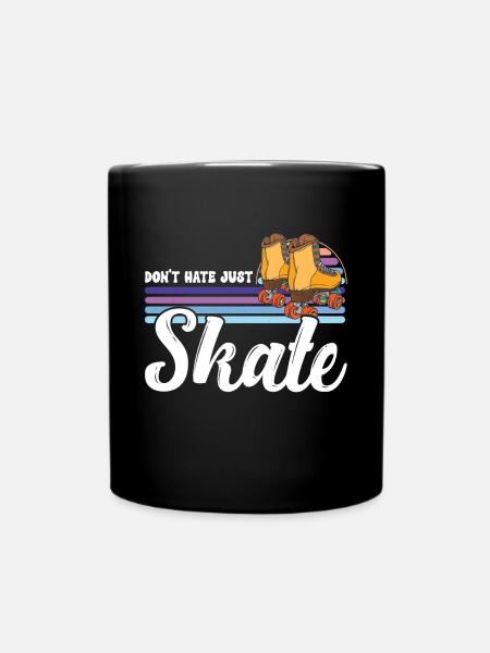 Rollschuhe - Tasse einfarbig - Schwarz
