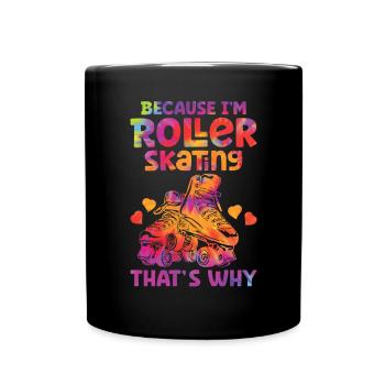 Roller skates - Full Colour Mug - black - Front