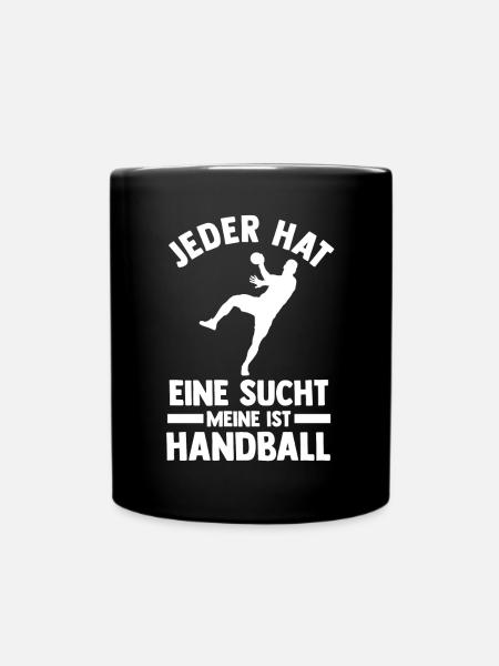 Handballspieler Handballer Handballverein Handball - Tasse einfarbig - Schwarz