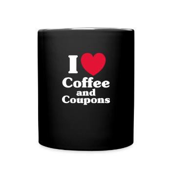 Kaffee Koffein Espresso Barista Geschenk - Tasse einfarbig - Schwarz - Vorne