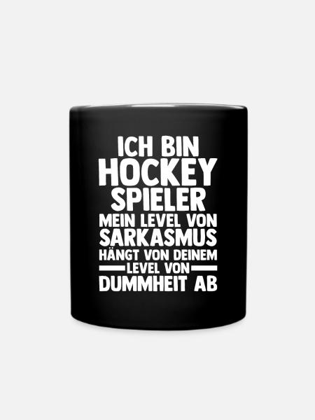 Eishockey Hockeyspieler Hockey - Tasse einfarbig - Schwarz