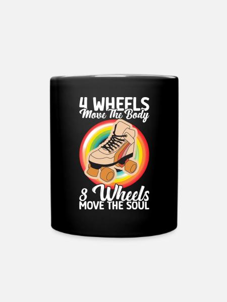 Rollschuhe - Tasse einfarbig - Schwarz