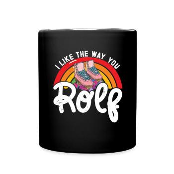 Rollschuhe - Tasse einfarbig - Schwarz - Vorne