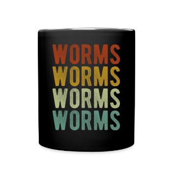 Worms City Rétro Vintage - Mug uni - noir - Devant