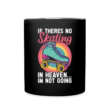 Rollschuhe - Tasse einfarbig - Schwarz - Vorne