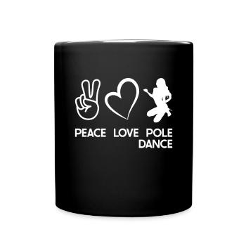 Pole Dance - Tasse einfarbig - Schwarz - Vorne