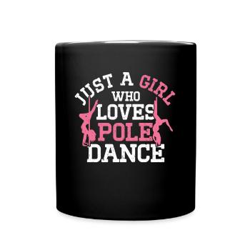 Pole Dance - Tasse einfarbig - Schwarz - Vorne