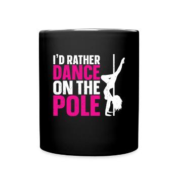 Pole Dance - Tasse einfarbig - Schwarz - Vorne