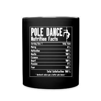 Pole Dance - Tasse einfarbig - Schwarz - Vorne