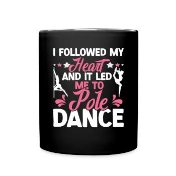 Pole Dance - Tasse einfarbig - Schwarz - Vorne