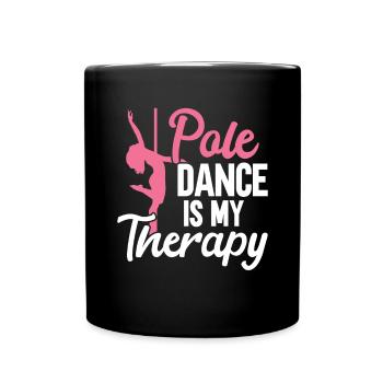 Pole Dance - Tasse einfarbig - Schwarz - Vorne