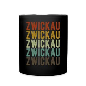 Zwickau City Rétro Vintage - Mug uni - noir - Devant