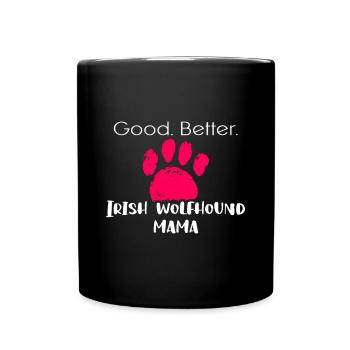 Lévrier irlandais - Mug uni - noir - Devant