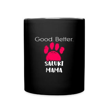 Saluki - Full Colour Mug - black - Front
