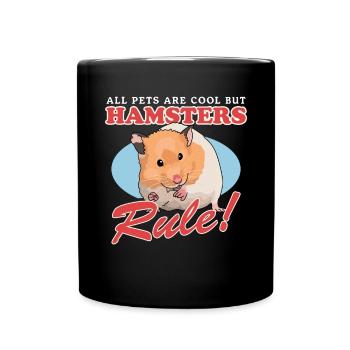 Hamster Golden Hamster Dwarf Hamster Gift - Full Colour Mug - black - Front