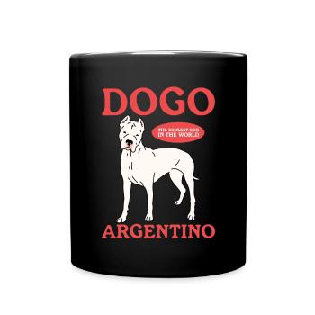 Dogo Argentino Dog Dog Owner Gift - Full Colour Mug - black - Front