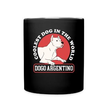 Dogo Argentino Dogs | Dog Owner Gift - Full Colour Mug - black - Front