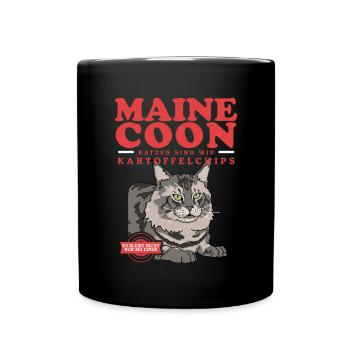 Maine Coon Cat Cat Owner Gift - Full Colour Mug - black - Front