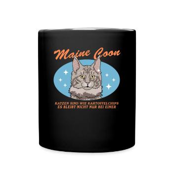 Maine Coon Cat Cat Owner Gift - Full Colour Mug - black - Front