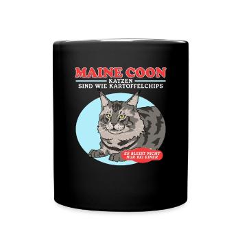 Maine Coon Cats | Cat Owner Gift - Full Colour Mug - black - Front