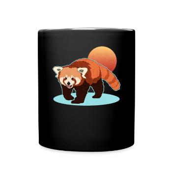 Red Panda Red Panda Red Pandas Gift - Full Colour Mug - black - Front