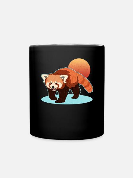 Red Panda Red Panda Red Pandas Gift - Full Colour Mug - black