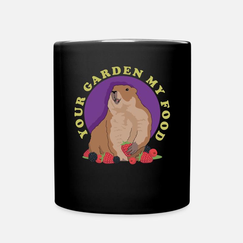 Murmeltiere Groundhog Mankai Munggen Geschenk - Tasse einfarbig - Schwarz