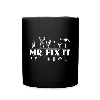 Mens Mr. Fix It pour un artisan bricoleur - Mug uni - noir - Devant