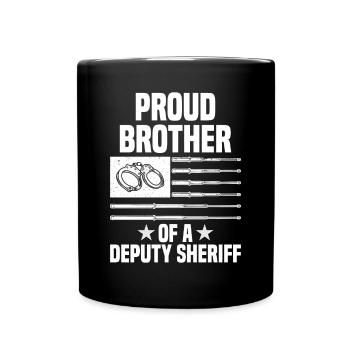 Shérif adjoint Police Law Officer Guard - Mug uni - noir - Devant