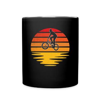 BMX Retro - Tasse einfarbig - Schwarz - Vorne