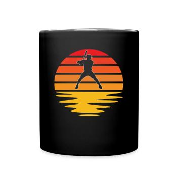 Baseball Rétro - Mug uni - noir - Devant