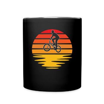 BMX Retro - Tasse einfarbig - Schwarz - Vorne