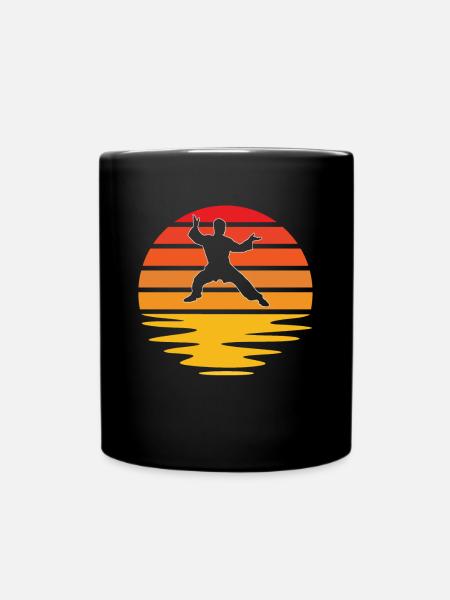 Kampfsport Retro - Tasse einfarbig - Schwarz