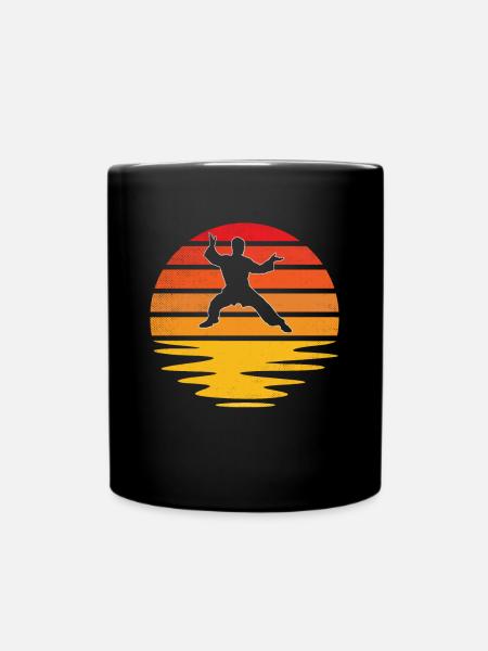 Kampfsport Retro - Tasse einfarbig - Schwarz
