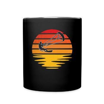 Kite Surf Retro - Full Colour Mug - black - Front